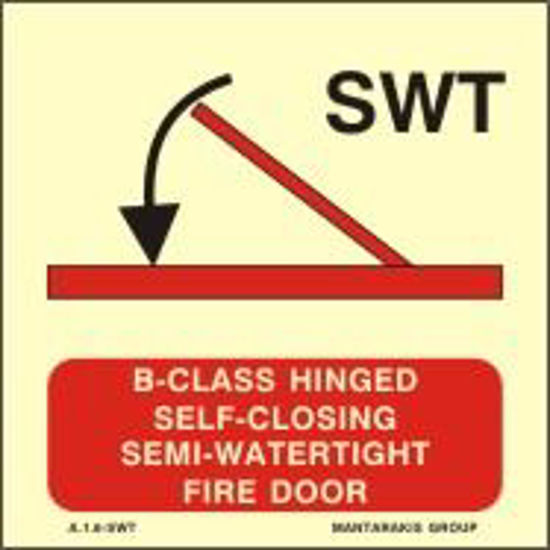Εικόνα από A-CLASS HINGED SELF-CLOSING SEMI-WATERTIGHT FIRE DOOR 15x15