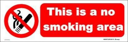 Picture of This is a no Smoking Area 10x30