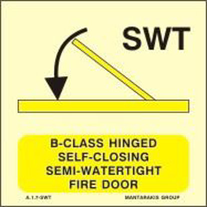 Picture of B-CLASS HINGED SELF-CLOSING SEMI-WATERTIGHT FIRE DOOR 15x15
