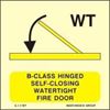 Picture of B-CLASS HINGED SELF-CLOSING WATERTIGHT FIRE DOOR SIGN 15x15
