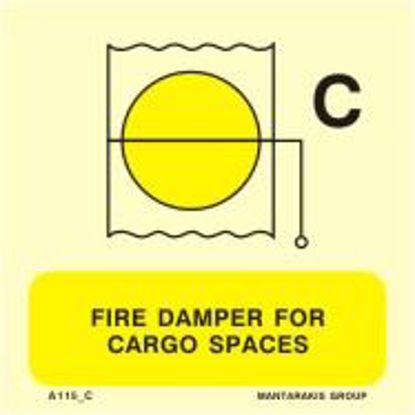 Picture of Fire Damper for Cargo Spaces 15x15