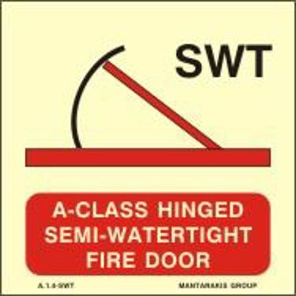 Picture of A-Class Hinged Semi-Watertight Fire Door 15x15