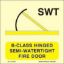 Picture of B-Class Hinged Semi-Watertight Fire Door 15x15
