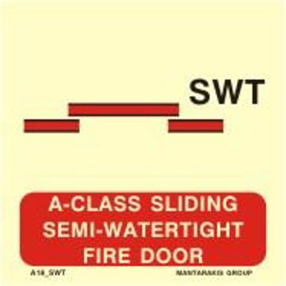 Picture of A-Class Sliding Semi-Watertight Fire Door 15x15