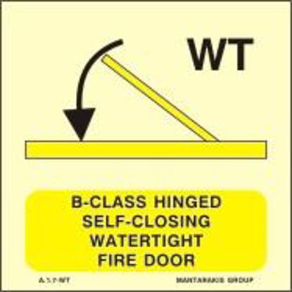 Picture of B-Class Hinged Self-Closing Watertight Fire Door 15x15