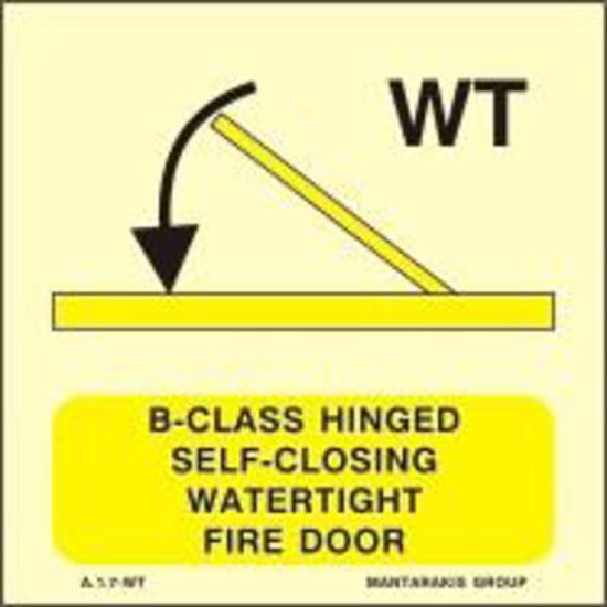 Picture of B-Class Hinged Self-Closing Watertight Fire Door 15x15