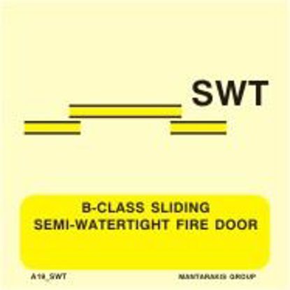 Picture of B-Class Sliding Semi-Watertight Fire Door 15x15