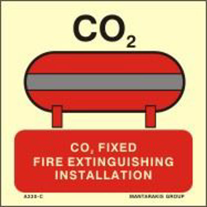 Picture of Fixed fire extinguishing installation for carbon dioxide or N for nitrogen  15x15