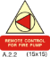 Εικόνα της Remote Control for Fire Pump 15x15