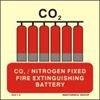 Εικόνα από Fixed fire extinguishing battery for carbon dioxide sign 15X15
