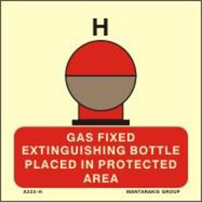 Picture of Gas Fixed Fire Extinguishing Bottle, Placed in Protected Area 15x15