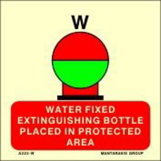 Εικόνα της Water Fixed Fire Extinguishing Bottle, Placed in Protected Area 15x15