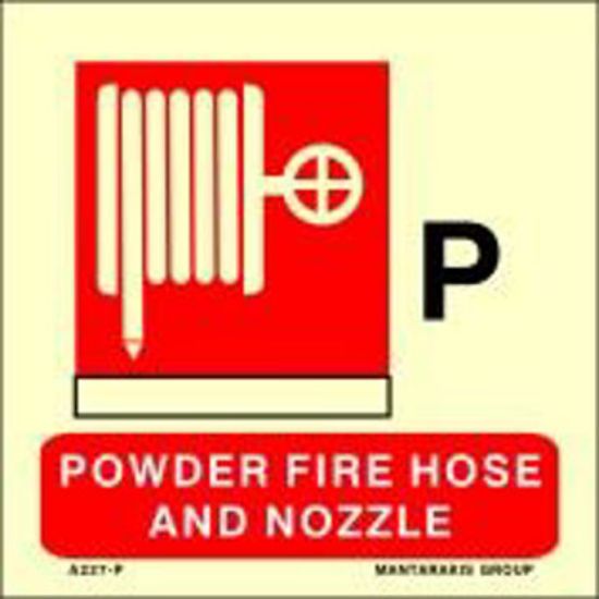 Picture of Powder Fire Hose and Nozzle 15x15