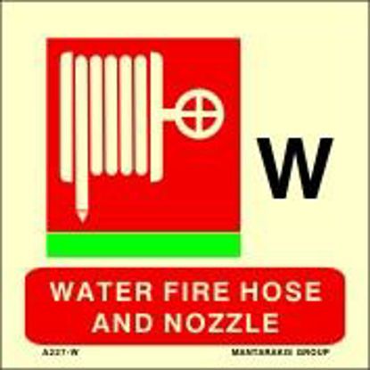 Picture of Water Fire Hose and Nozzle 15x15