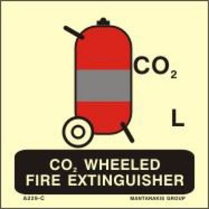 Picture of Wheeled Fire Extinguisher for Co2 15x15