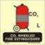 Picture of Wheeled Fire Extinguisher for Co2 15x15