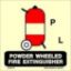 Picture of Wheeled Fire Extinguisher for Powder 15x15