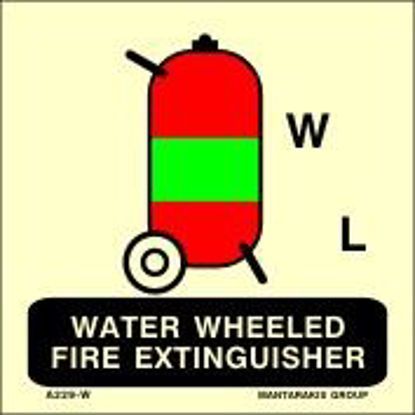 Εικόνα της Wheeled Fire Extinguisher for Water 15x15