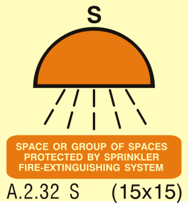 Εικόνα της Space or Group of Spaces Protected by Fire-Extinguishing System by Sprinkler or High Pressure Water Extinguishing System 15x15