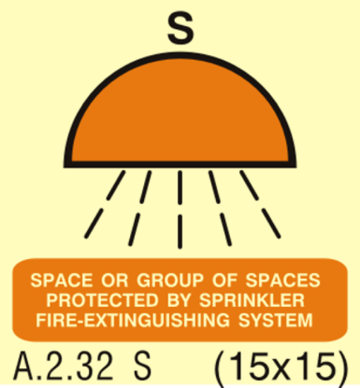 Εικόνα της Space or Group of Spaces Protected by Fire-Extinguishing System by Sprinkler or High Pressure Water Extinguishing System 15x15