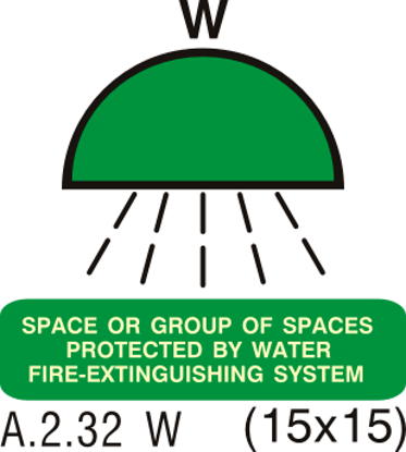 Εικόνα της Space or Group of Spaces Protected by Water Fire-Extinguishing System 15x15