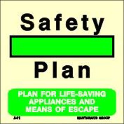 Picture of Plan for Life-Saving Appliances and Means of Escape 15x15