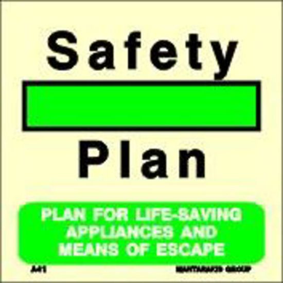 Picture of Plan for Life-Saving Appliances and Means of Escape 15x15
