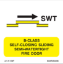 Picture of B-Class Self-Closing Sliding Semi-Watertight Fire Door 15x15
