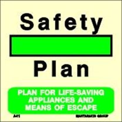 Εικόνα της PLAN FOR LIFE-SAVING APPLIANCES AND MEANS OF ESCAPE 15X15