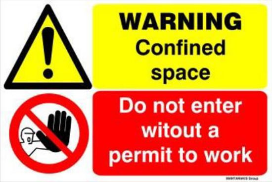 Picture of Danger Confined Space 20x30