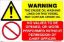 Picture of Warning Crude Oil Washing and No Valves to Be Open 20x30