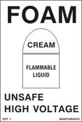 Εικόνα της Foam - Cream - Flammable Liquid 15x10