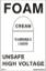 Picture of Foam - Cream - Flammable Liquid 15x10