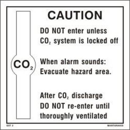 Picture of Co2 Caution 20x20