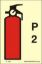 Εικόνα της FIRE EXTINGUISHER P2 SIGN 15X10