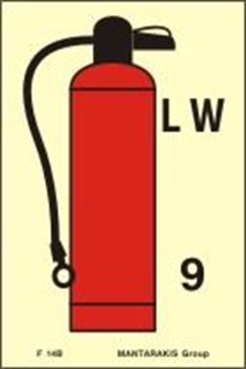 Picture of FIRE EXTINGUISHER LW 9 SIGN 15X10