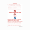 Picture of Warning Tables 30x21