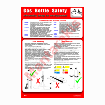 Picture of Gas Bottle Safety 50x35 