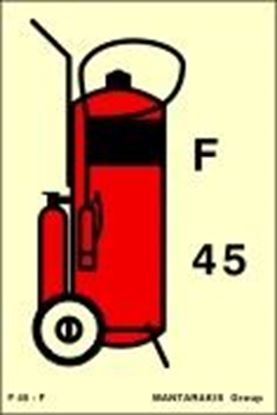 Picture of WHEELED FOAM FIRE EXTINGUISHER (F45) 15X10