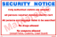 Picture of Security Notice 30x20