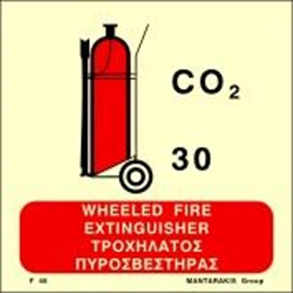 Picture of WHEELED CO2 FIRE EXTINGUISHER SIGN 15x15