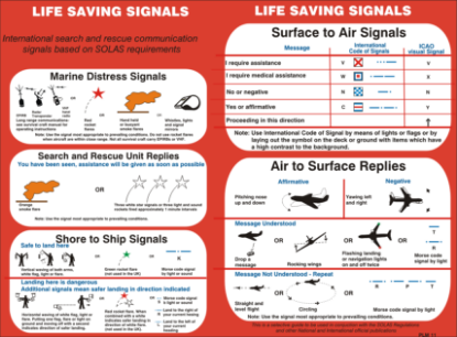 Picture of Life Saving Signals Poster 30x20