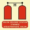 Picture of HALON RELEASE STATION SIGN 15x15