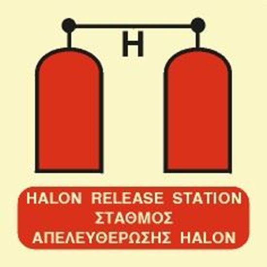Εικόνα από HALON RELEASE STATION SIGN 15x15