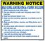 Εικόνα της Warning Notice - Before Entering Pump Room 30x40