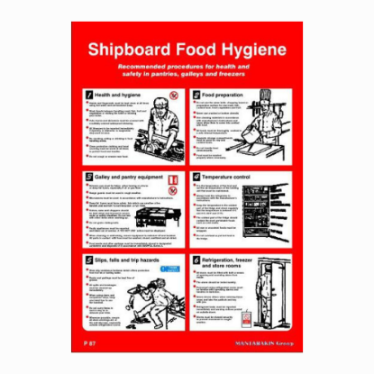 Εικόνα της Shipboard Food Hygiene Poster 50x35
