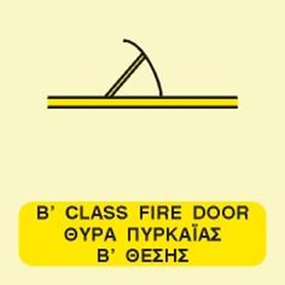 Εικόνα της B CLASS FIRE DOOR SIGN 15x15