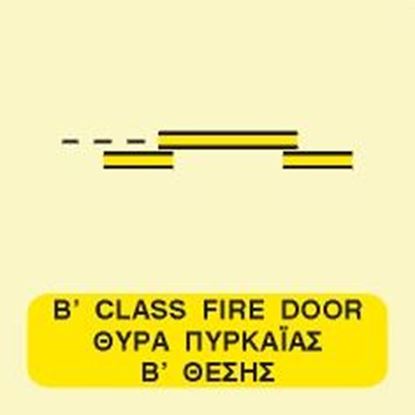 Εικόνα της B-CLASS SLIDING FIRE DOOR SIGN 15x15