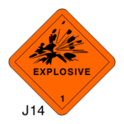 Εικόνα της Explosive 25x25 - IMO 1