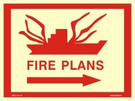 Picture of FIRE PLANS-RIGHT ARROW 30X40